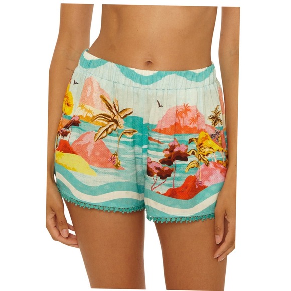 Trina Turk Other - Trina Turk Cyclades Women's Swim Cover Up Shorts, Size Small